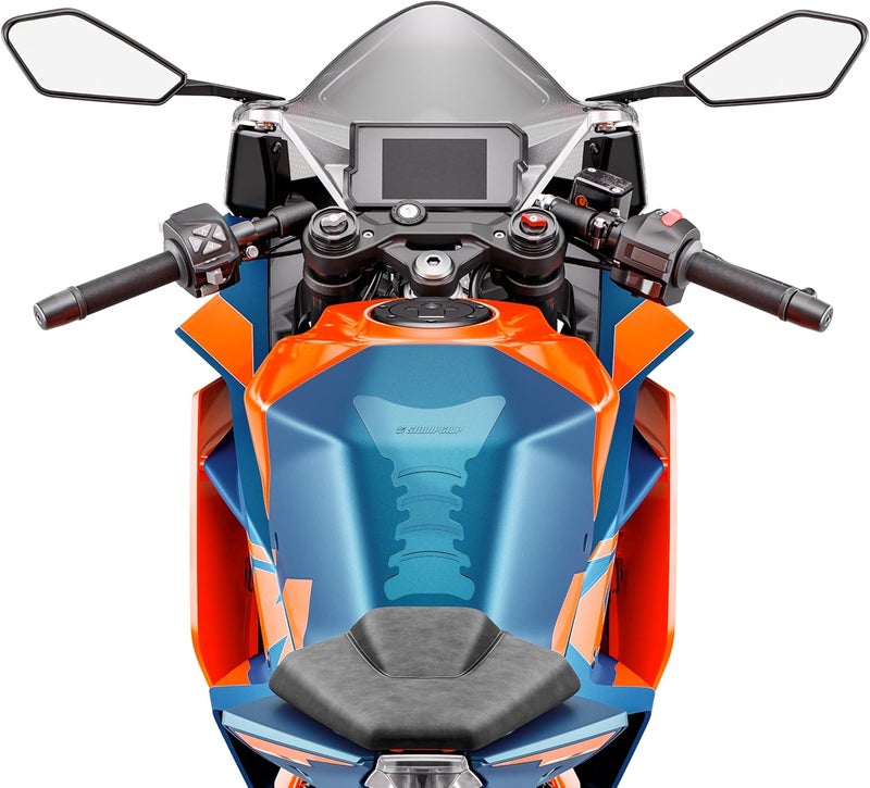 Stompgrip Premium Motorcycle Tank Protector | Spine | Stock Collection | 3D Design | Universal Fit | Clear - Image 5